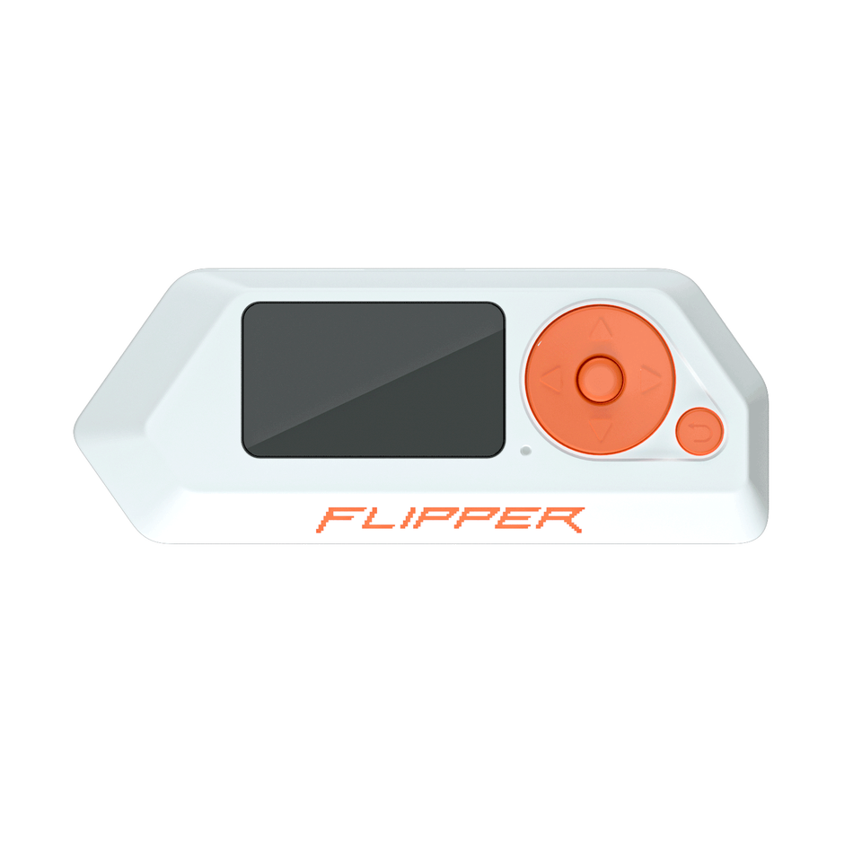 Flipper Zero handheld multi-tool, front view — supplier image